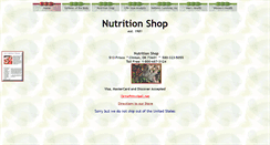 Desktop Screenshot of lucilles-nutritionshop.com