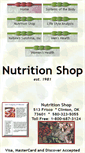 Mobile Screenshot of lucilles-nutritionshop.com