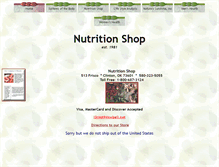 Tablet Screenshot of lucilles-nutritionshop.com